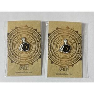 Tamed & Wild Lapel Hat Pin Enameled New Carded Dream‎ Bottle LOT Of 2